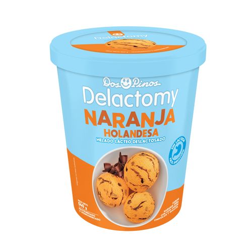 Helado Dos Pinos delactomy sabor naranja holandesa - 540 g