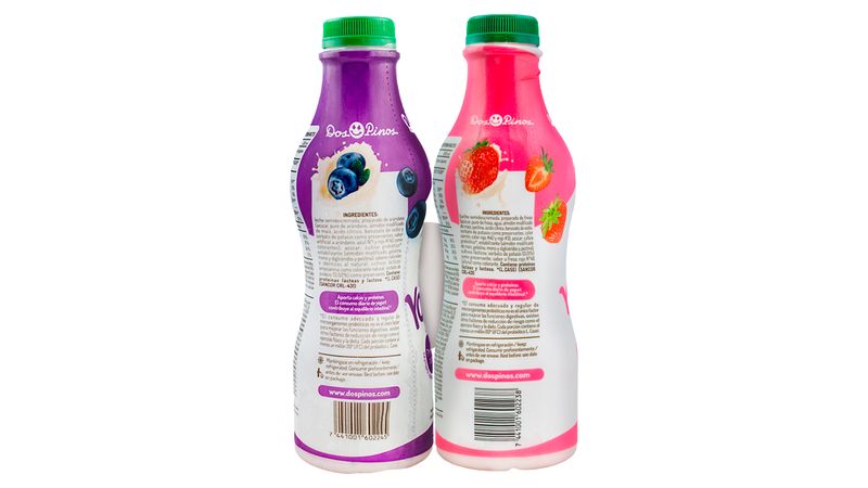 Comprar Yogurt Líquido Dos Pinos Sabor Fresa Y Arándano, Semidescremado, Con  Probióticos 2 Pack - 750ml, Walmart Costa Rica - Maxi Palí