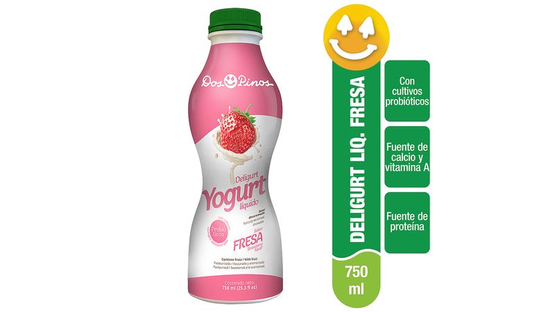 Comprar Yogurt Liquido Dos Pinos Sabor A Fresa -200ml