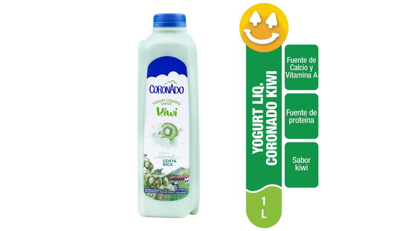 Comprar Yogurt Líquido Coronado Sabor Kiwi, Semidescremado - 1Lt, Walmart  Costa Rica - Maxi Palí