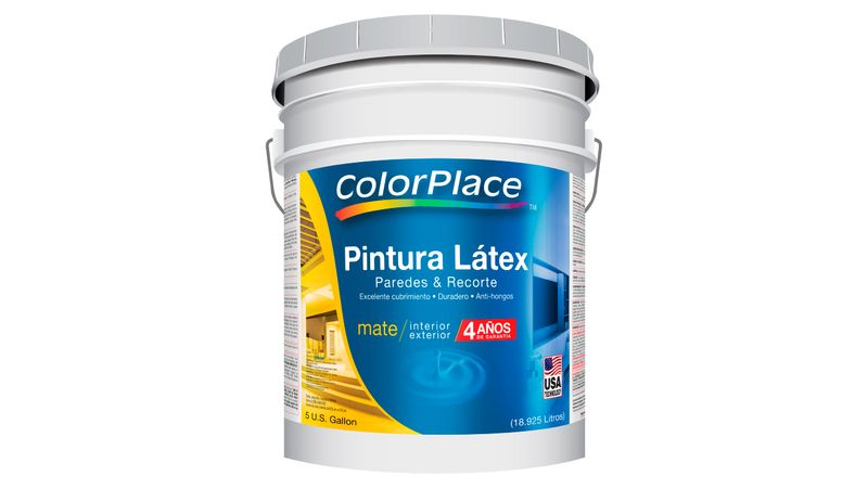 Comprar Pintura Látex ColorPlace Mate Base Deep. 4 Años De