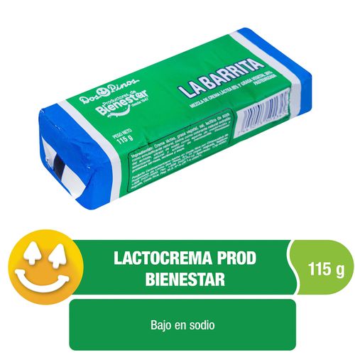 Lactocrema Dos Pinos la barrita  mezcla de crema áactea y grasa vegetal - 115 g