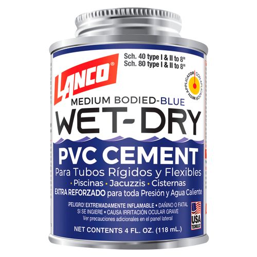 Pegamento pvc Lanco wet dry azul -4 oz