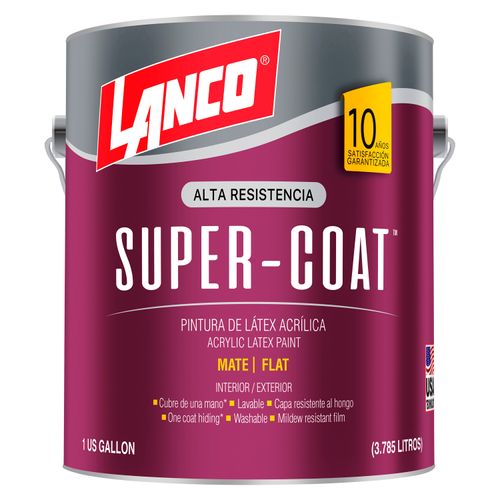 Pintura Lanco super coat mate tinte - 1 gal