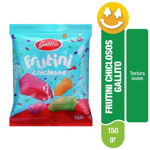 Dulce Gallito Frutini Chiclosos - 150g