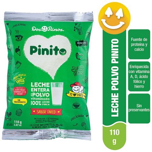 Leche entera Dos Pinos pinito en polvo - 110 g