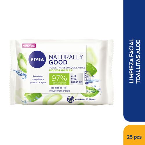 Toallitas Desmaquillante Nivea Aloe 25 unidades