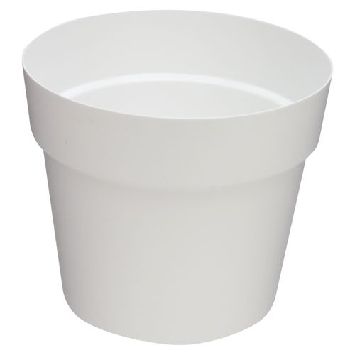Macetero Artevasi plástica cilindro veneza  color blanco  - 1 ud