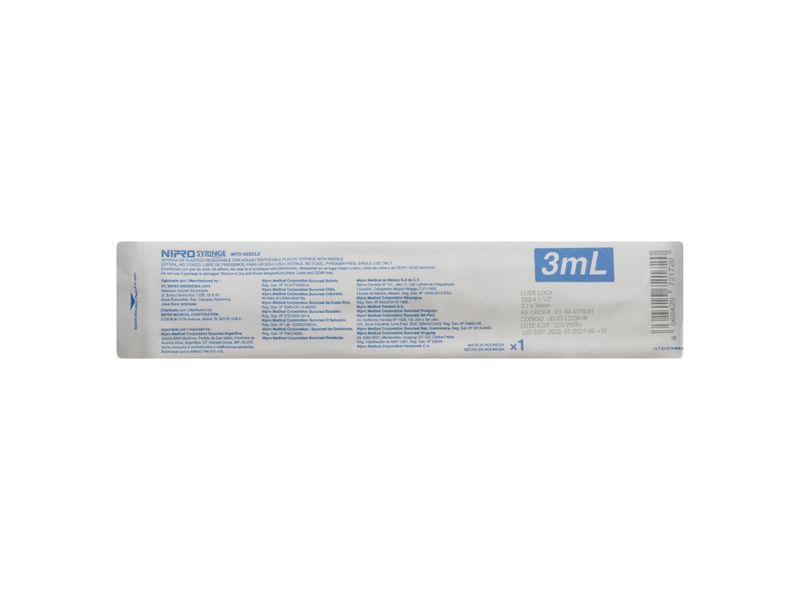 Nipro-3Ml-0-7X38Mm-X100-2-59039