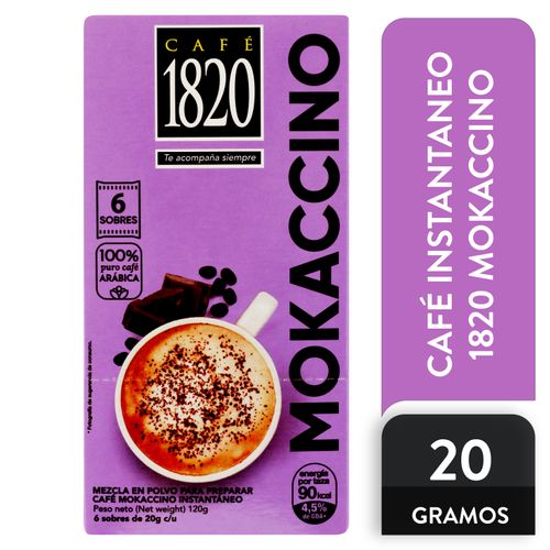 Café instantáneo 1820 mokaccino 6 uds - 120 g