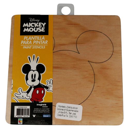 Plantilla Fun Crafts Para Pintar 14 Mickey 14 Cms