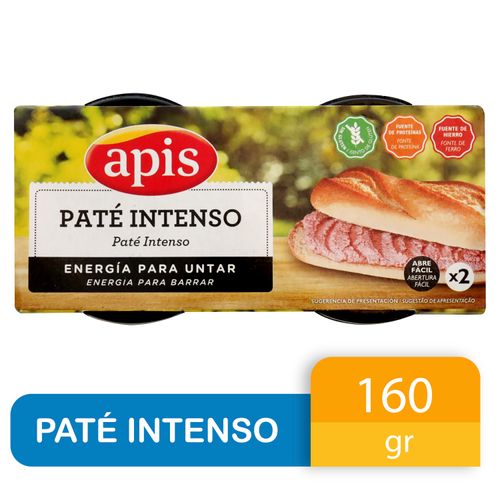 Paté Apis intenso de hígado de cerdo - 160 g