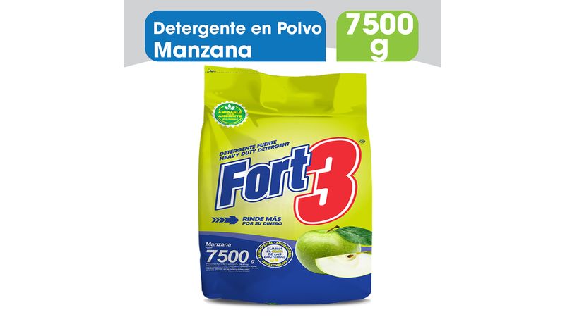 Detergente Polvo Fort3 Frescura Floral - 6000g