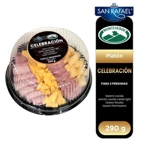 Platón San Rafael Celebración Con Salami, Jamón Cerdo, Queso Gouda Y Queso Parmesano - 290g