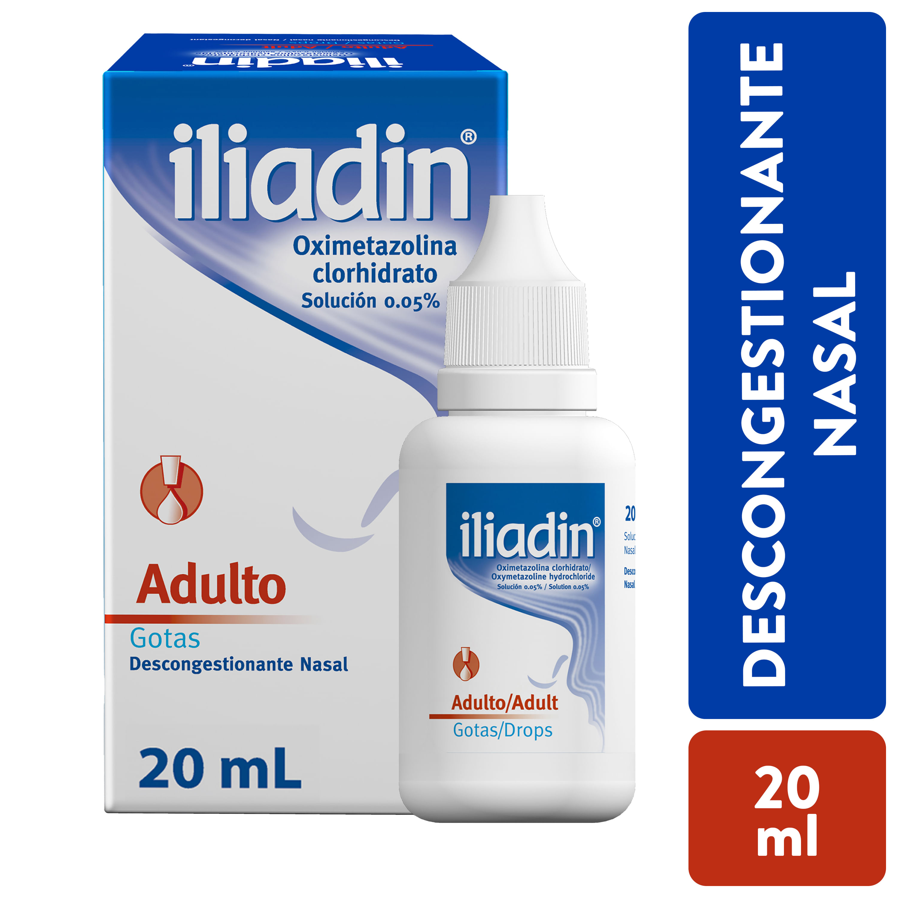 Comprar Descongestionante Nasal 3 Iliadin Adulto Gotas -20 ml
