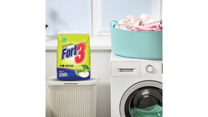 Comprar Detergente En Polvo Fort3 Manzana - 2500g