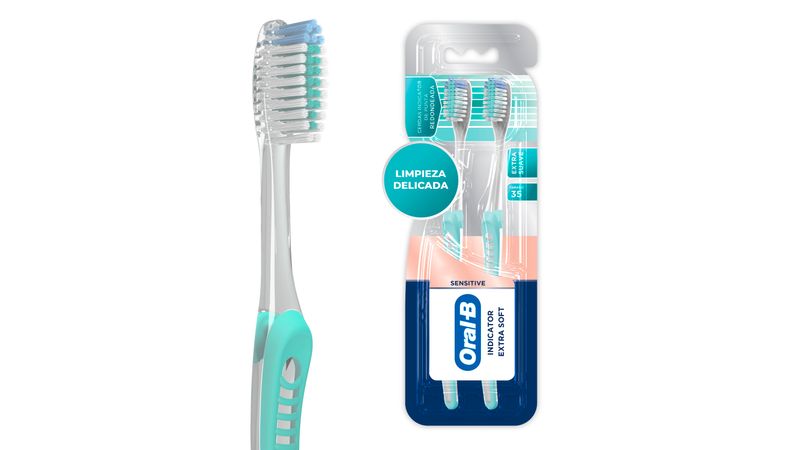 Cepillo de Dientes Oral-B Clean Indicator Medio Caja Con 2 Cepillos -  Farmacias San Jose