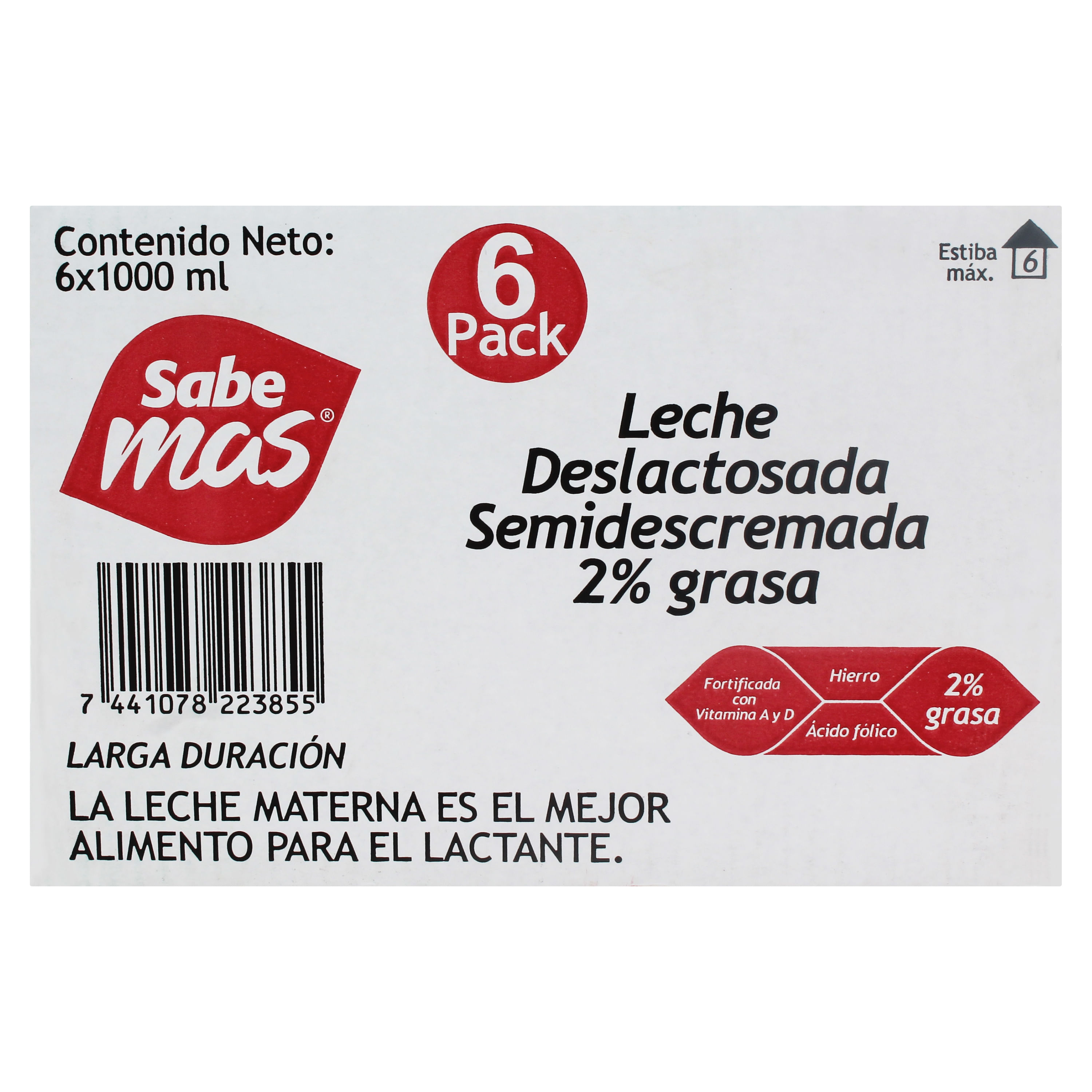 Leche Rica descremada sin lactosa 0% 1 Lt 