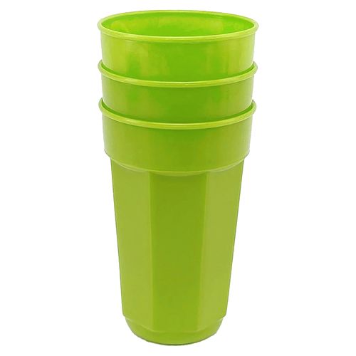 Set Vaso Guateplast Cross Facetado 3 unidades