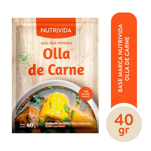 Base Nutrivida para preparar olla de carne - 40 g