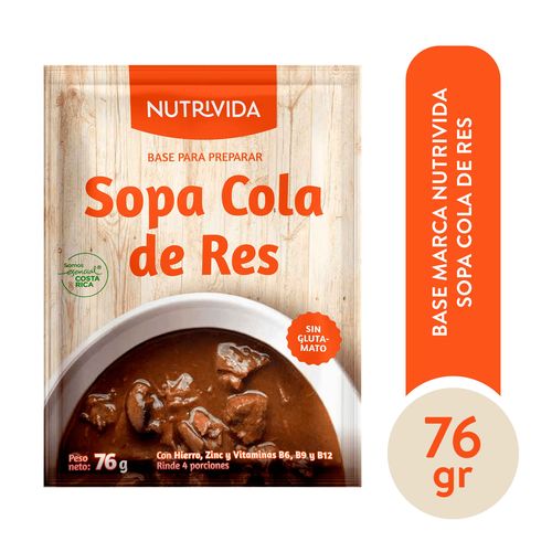 Base Nutrivida Sopa Cola de Res - 76g