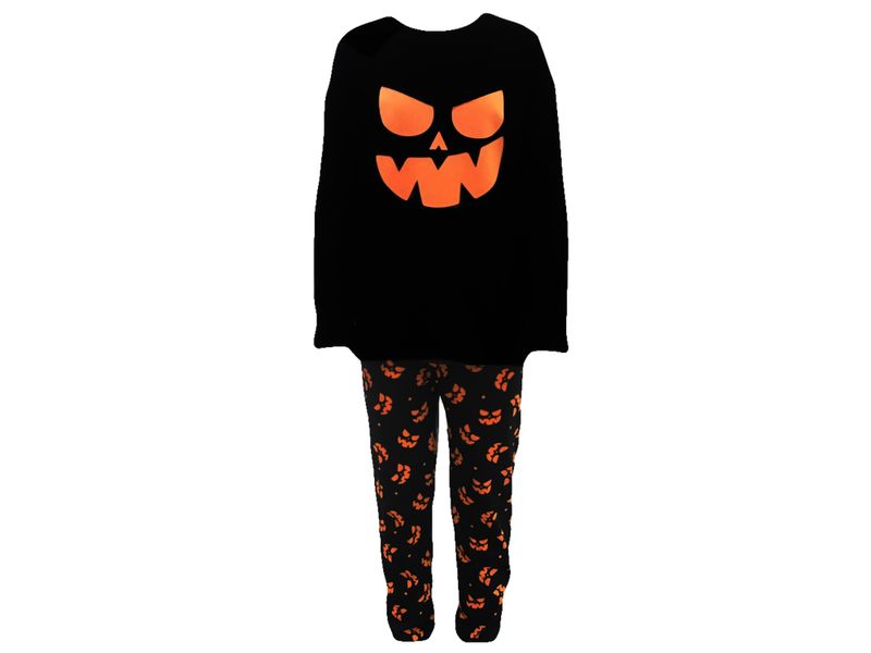 Pijama-Halloween-Marca-Boulevard-Para-Ni-a-Estampado-Calabazas-Color-Negro-Talla-6-1-91884