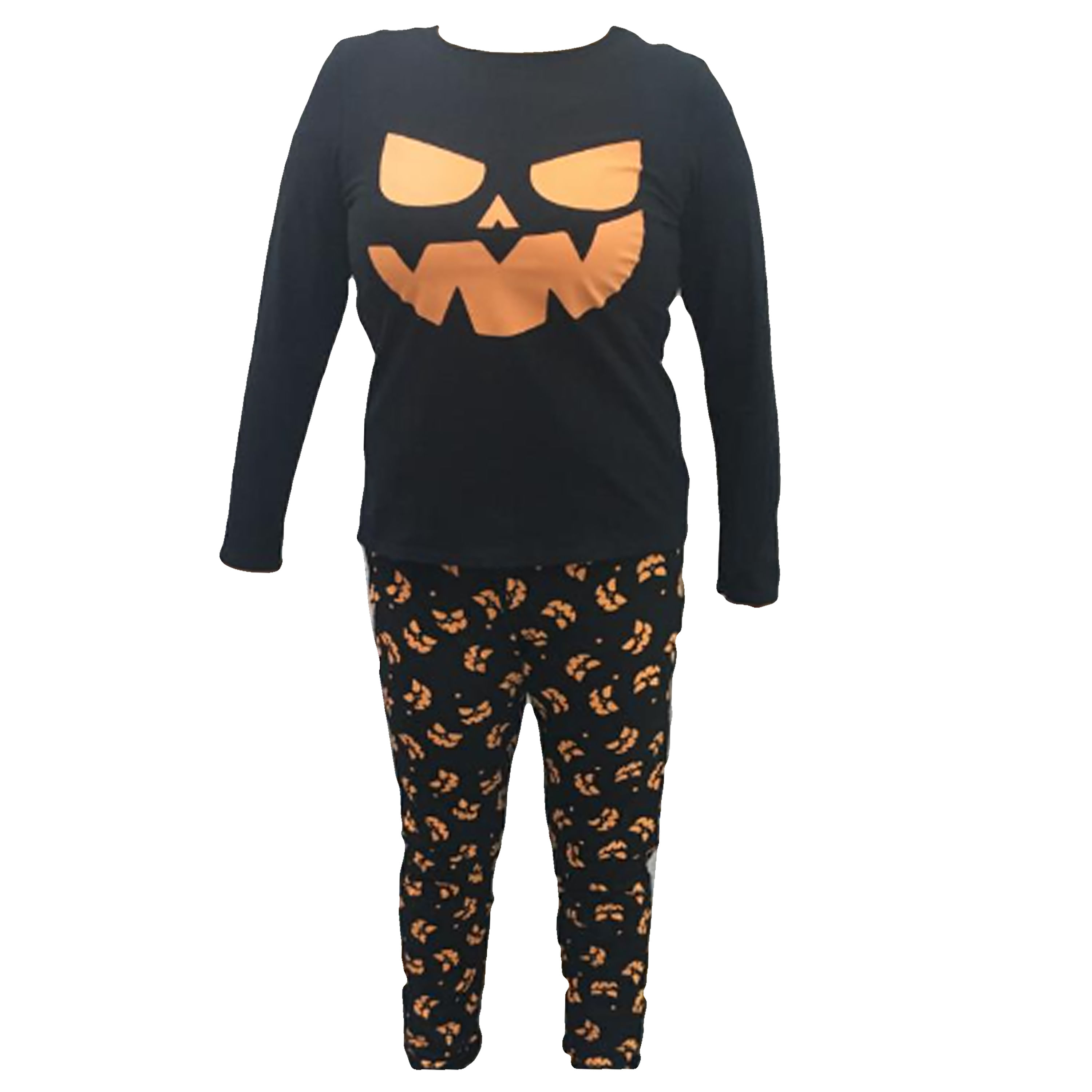 Pijama-Halloween-Marca-Boulevard-Para-Dama-Estampado-Calabazas-Color-Negro-Talla-M-1-91907