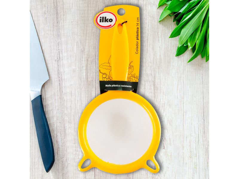 Colador-Marca-Ilko-Polipropileno-14cm-Malla-Nylon-4-87394