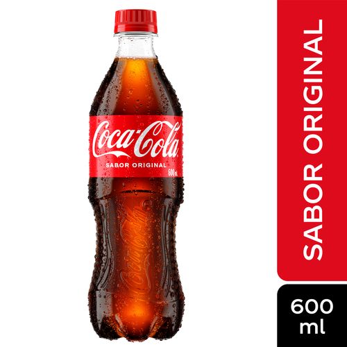 Gaseosa Coca Cola Regular - 600 ml