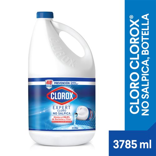 Cloro Clorox No Salpica Galón, Prevención Contra Bacterias - 3785ml