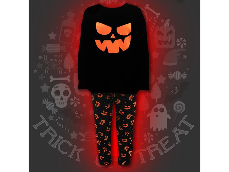 Pijama-Halloween-Marca-Boulevard-Para-Ni-a-Estampado-Calabazas-Color-Negro-Talla-12-3-91887