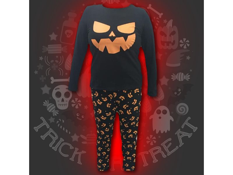 Pijama-Halloween-Marca-Boulevard-Para-Dama-Estampado-Calabazas-Color-Negro-Talla-M-3-91907