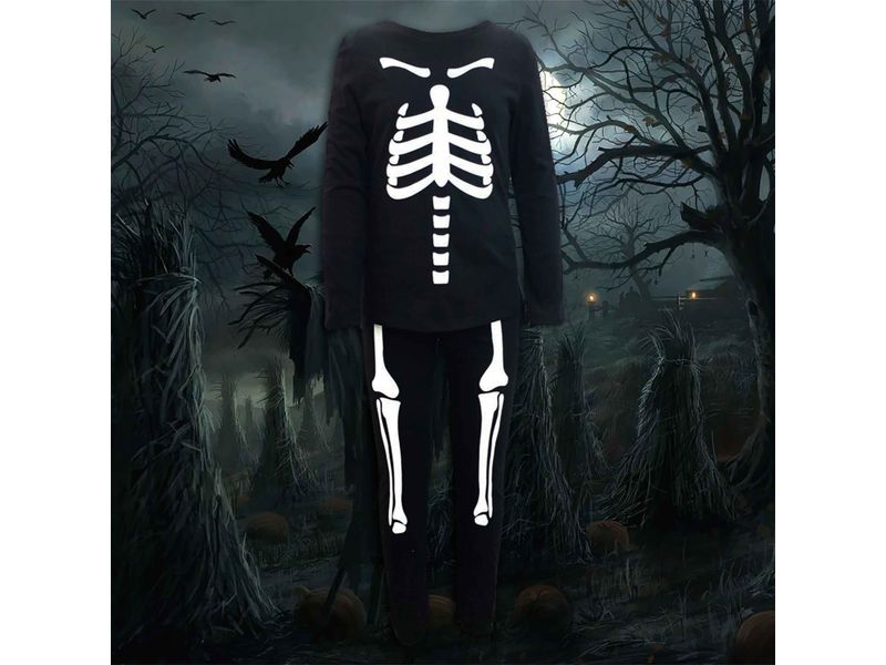 Pijama-Halloween-Marca-Boulevard-Para-Ni-a-Estampado-Huesos-Color-Negro-Talla-8-3-91879