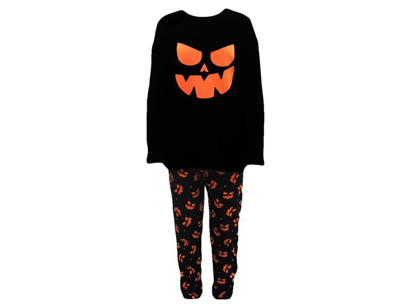 Pijama-Halloween-Marca-Boulevard-Para-Ni-a-Estampado-Calabazas-Color-Negro-Talla-8-1-91885