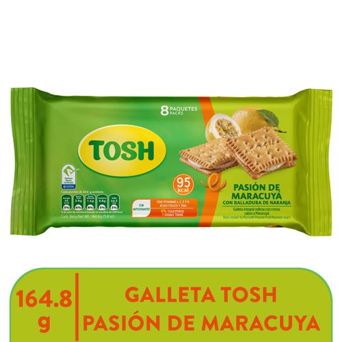 Galleta Pozuelo tosh pasión maracuyá 9 pack - 164.8 g