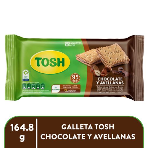 Galleta Pozuelo Tosh Choco Avellana - 164.8gr