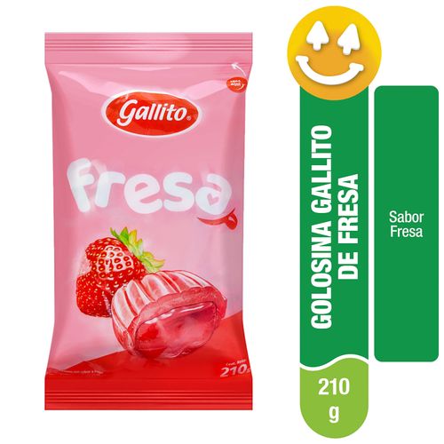 Confite Gallito Sabor Fresa - 210g