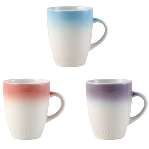 Taza Mainstays de porcelana colores surtidos 354 ml - 1 ud