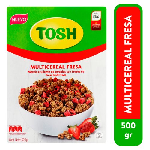 Cereal Tosh Multicereal Fresa Caja -500gr
