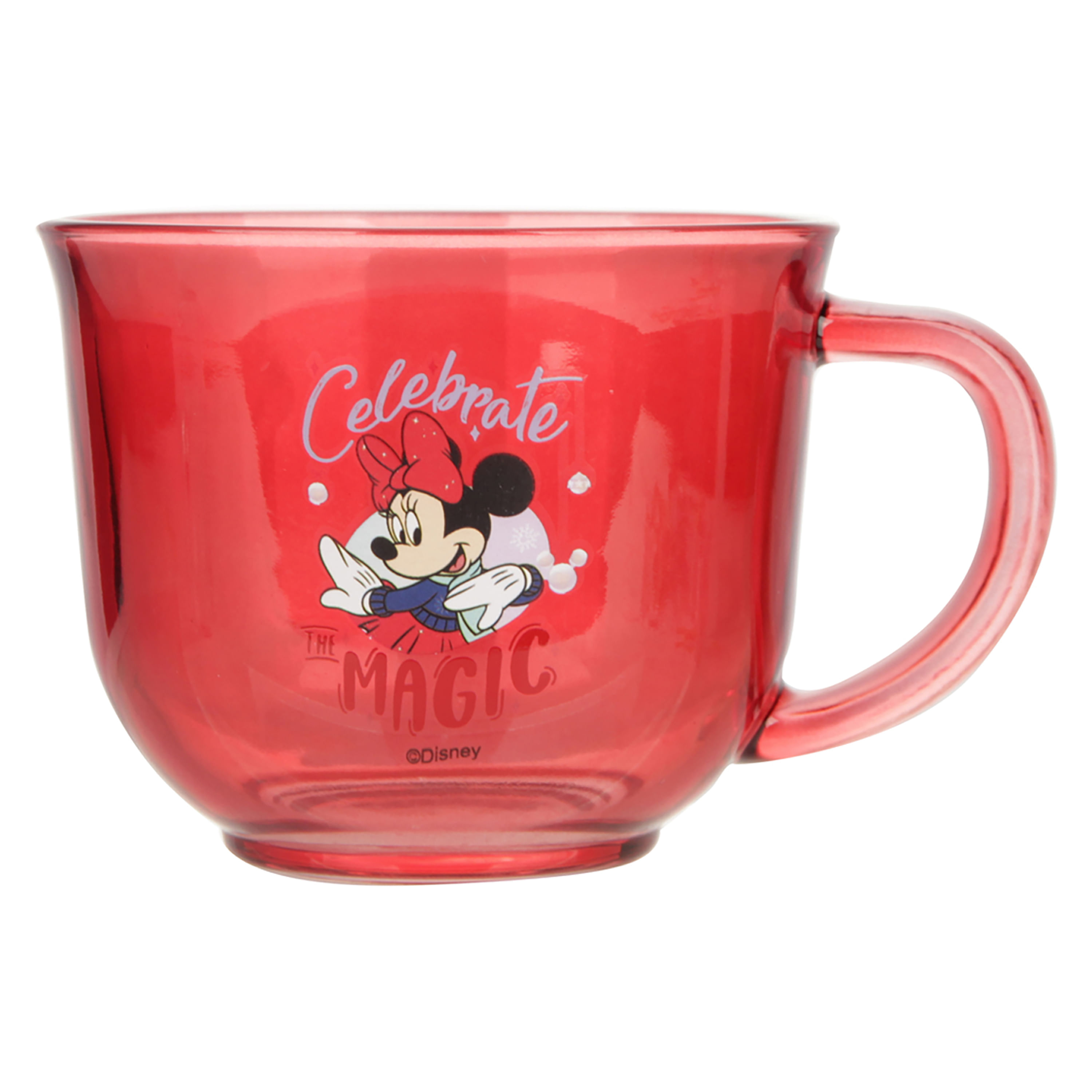  Disney Peace Love Mickey Mouse - Taza de café de cristal de 14  onzas