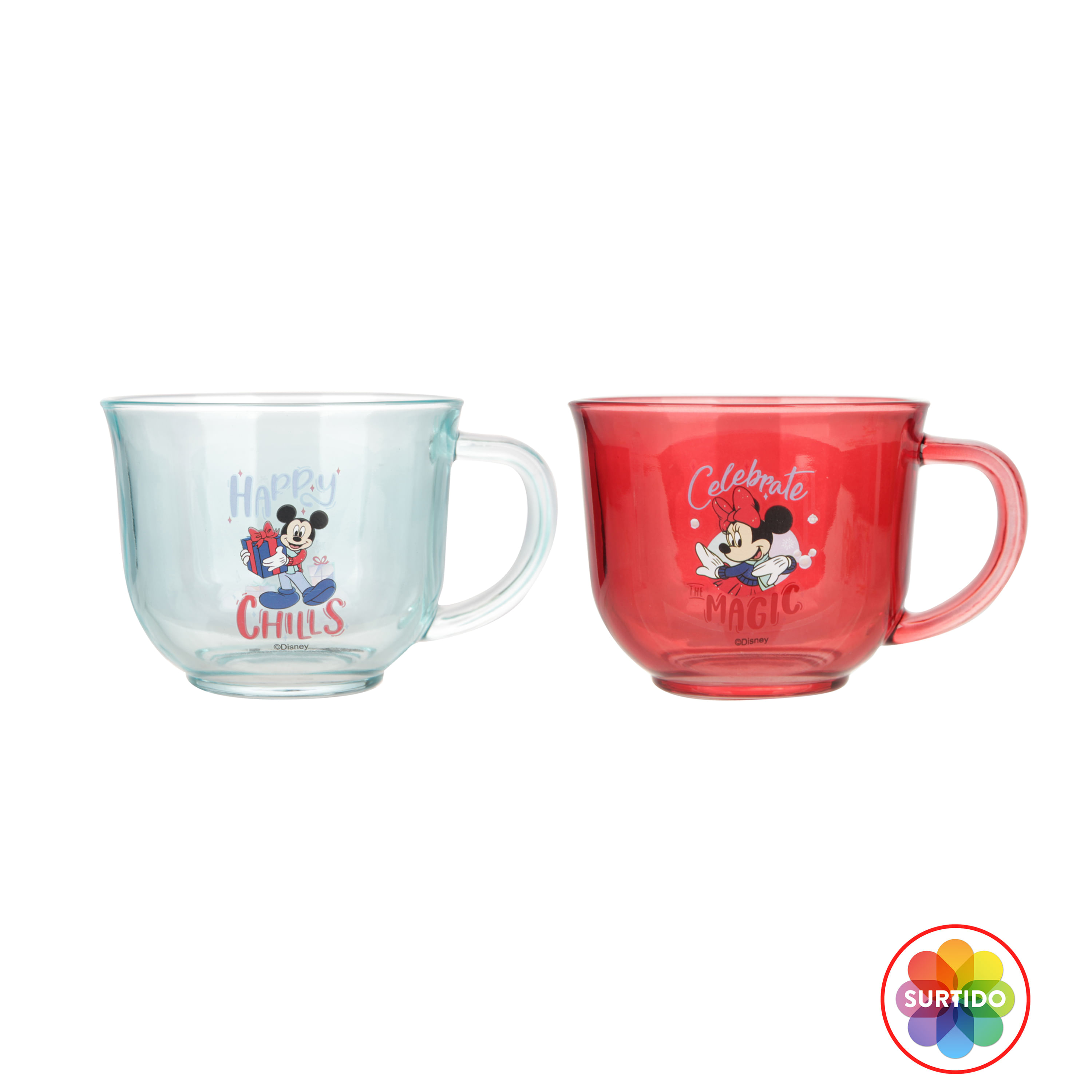 Comprar Taza de vidrio marca Disney, transparente -500ml