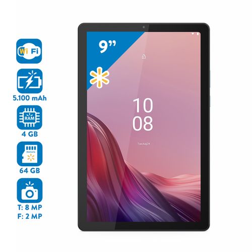 Tablet Lenovo Mediatek Helio G80 4GB RAM 64 GB 4G LTE, Pantalla 9 Pulgadas