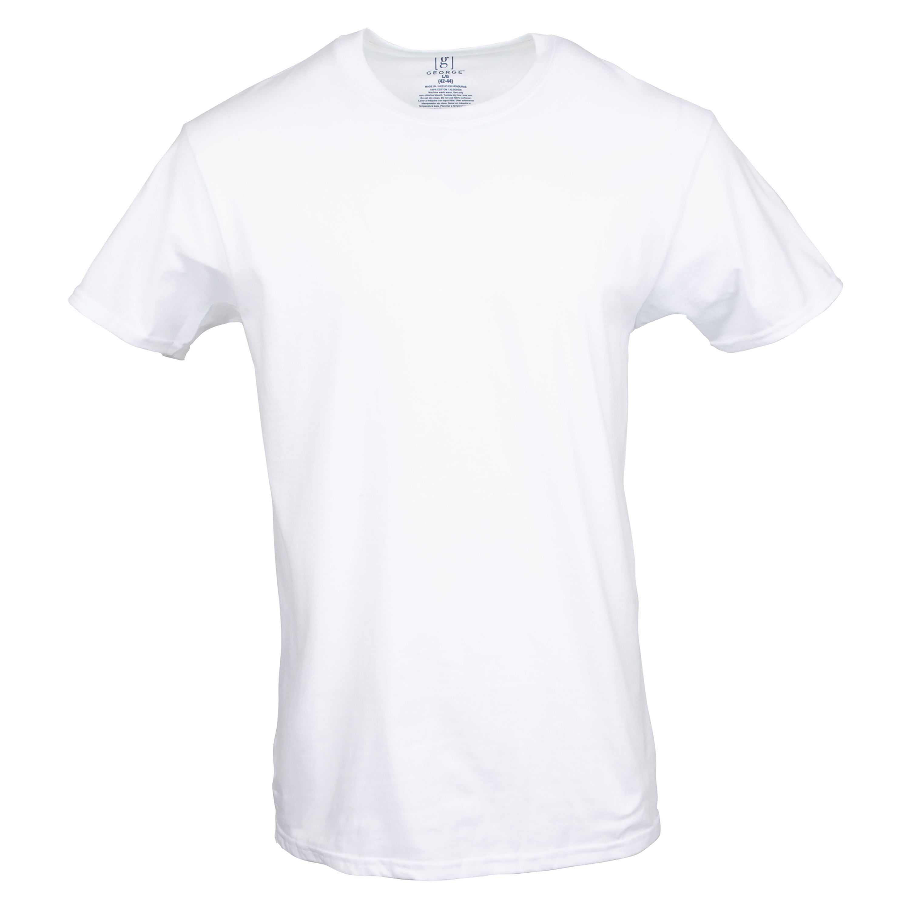 BYC Paquete de camisetas de algodón con cuello en U para hombre, 100%  algodón ligero con cuello en U, camisetas blancas, paquete de 5