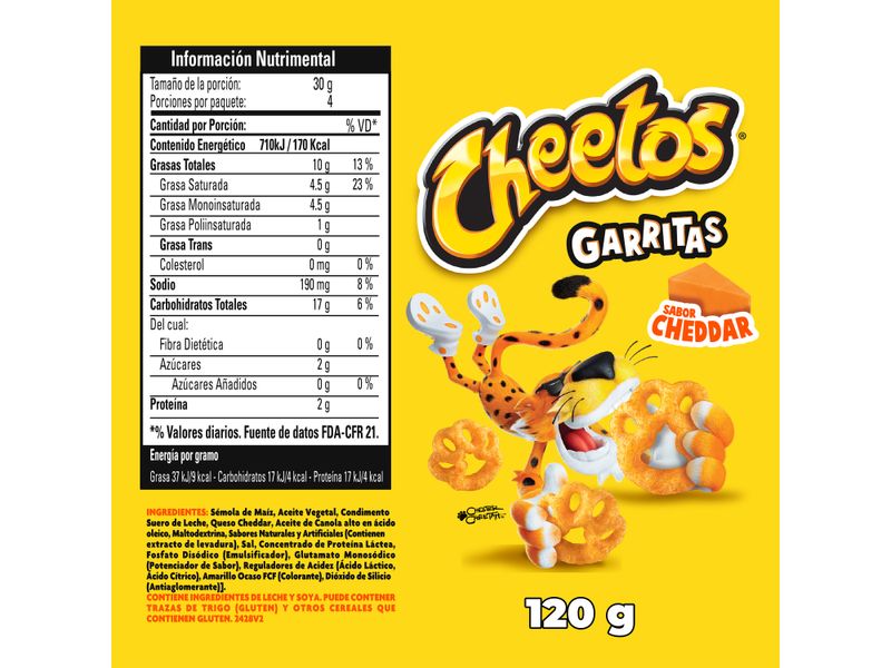 Snacks-Frito-Lay-Marca-Cheetos-Garritas-Sabor-Cheddar-120g-2-92303