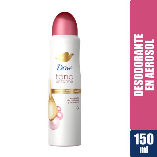 Desodorante Dove Dama Tono Uniforme Caléndula Y Vitamina E Aerosol - 150g