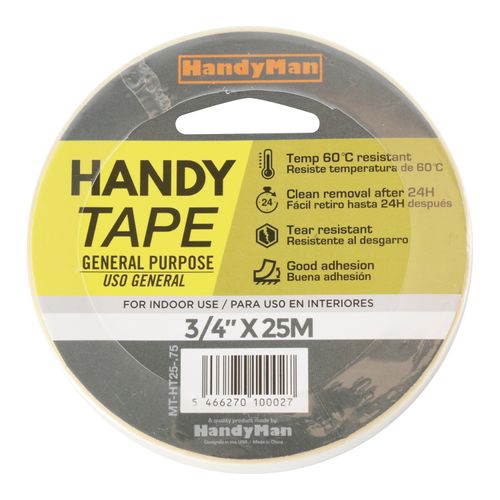 Masking handy tape Handyman uso general -3/4 pulgadadas x 25 metros