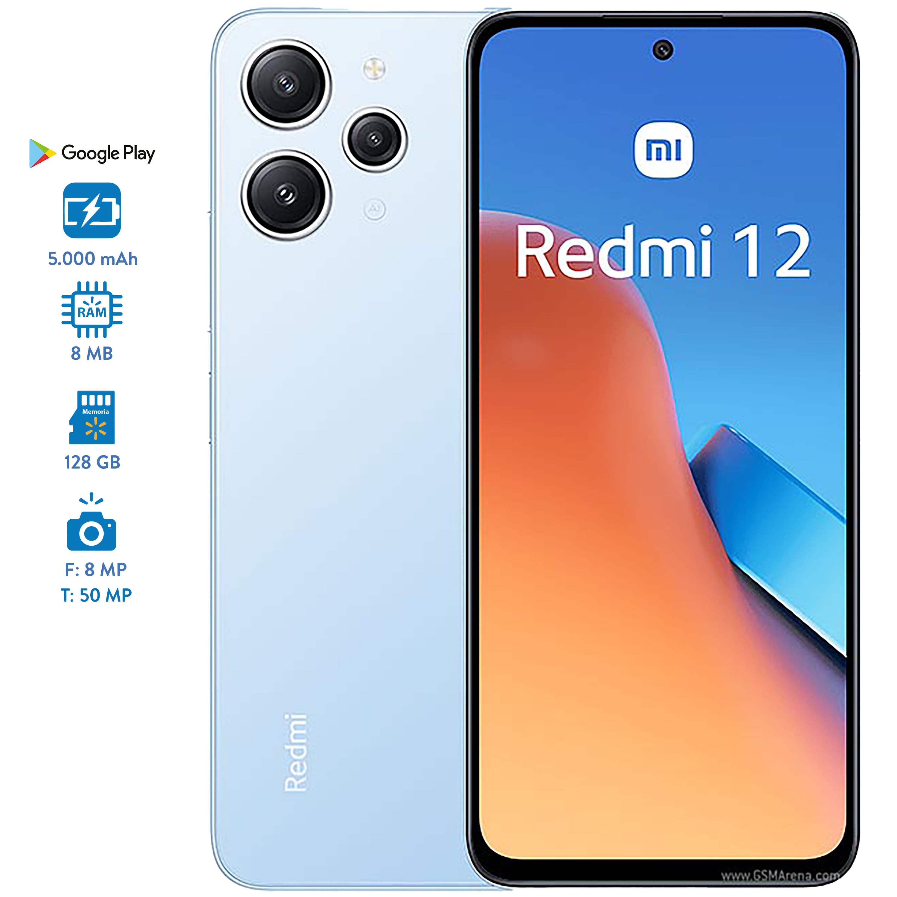 Comprar Teléfono celular Xiaomi Redmi 12 (128GB_8GB), Walmart Costa Rica -  Maxi Palí