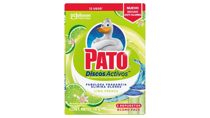 Comprar Discos Activos Pato Baños Cítrico Lima Fresca 2 Pack - 72ml
