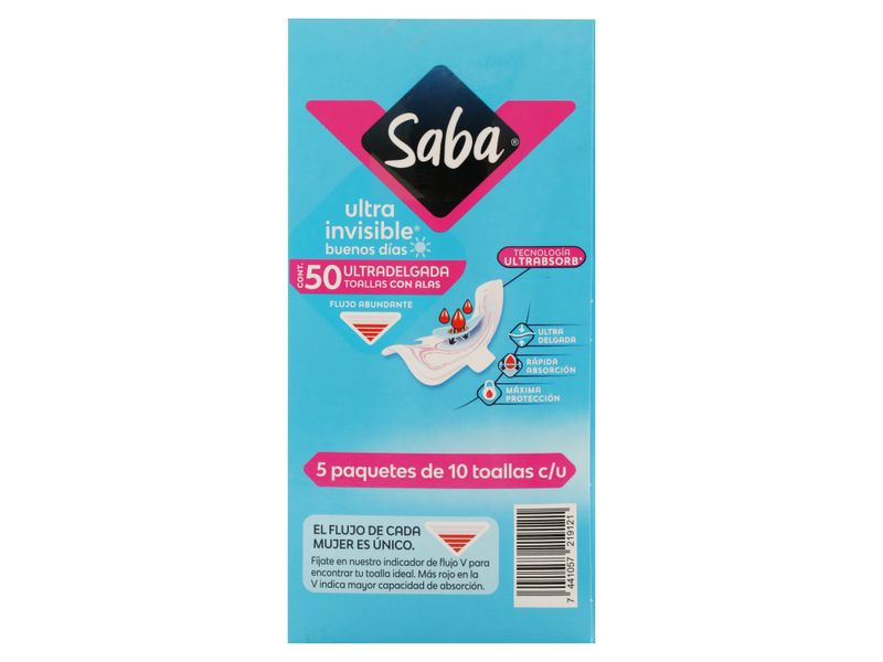 Toallas-Sanitarias-Saba-Ultrainvisible-Ultradelgada-Flujo-Abundante-Con-Alas-50Uds-3-87915