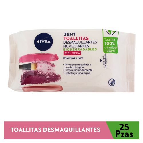 Toallas Desmaquillante Nivea Piel Seca 25 unidades